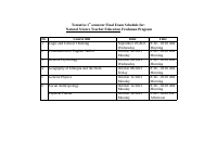 Hawassa University final exam Schedule.pdf